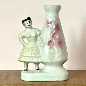 Vintage Ceramic Figurine Vase